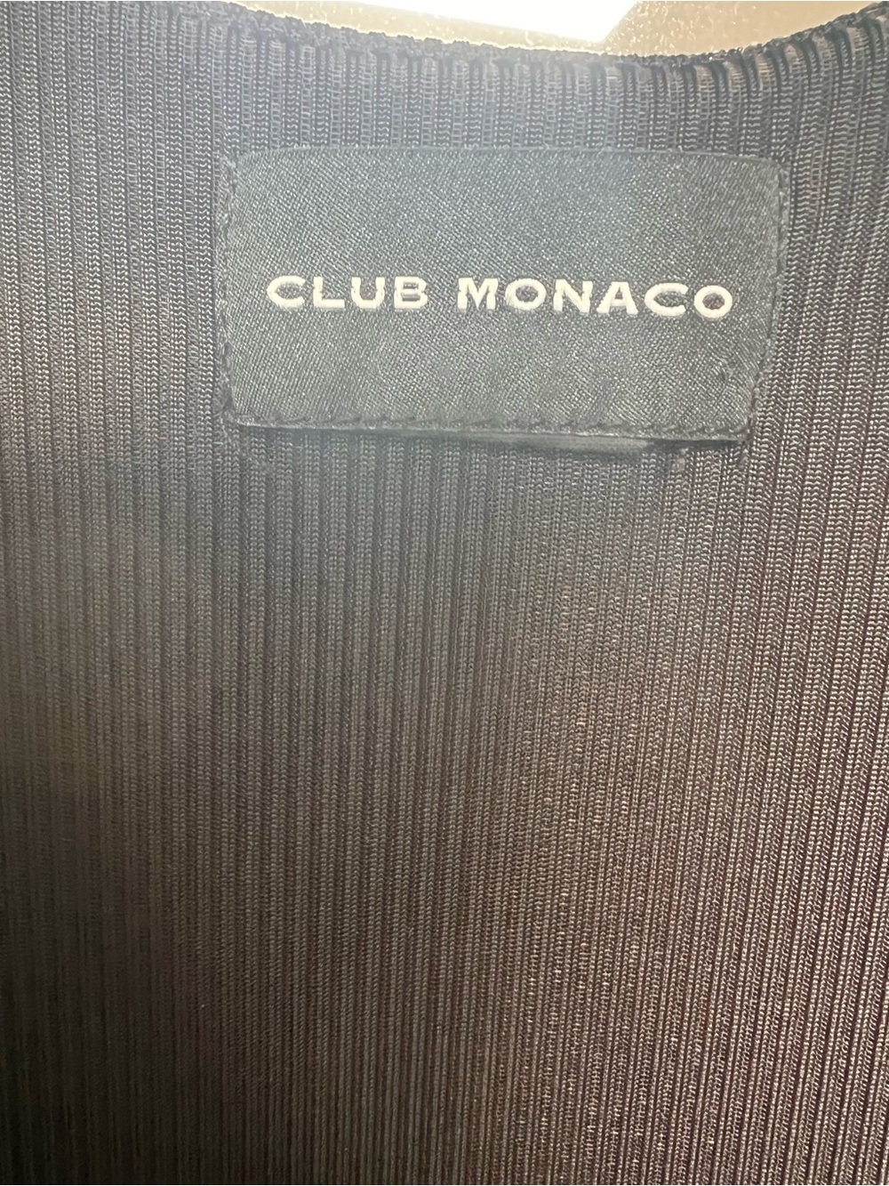 Club Monaco Black Wrap Midi Dress – Women’s Medium - Picture 7 of 8